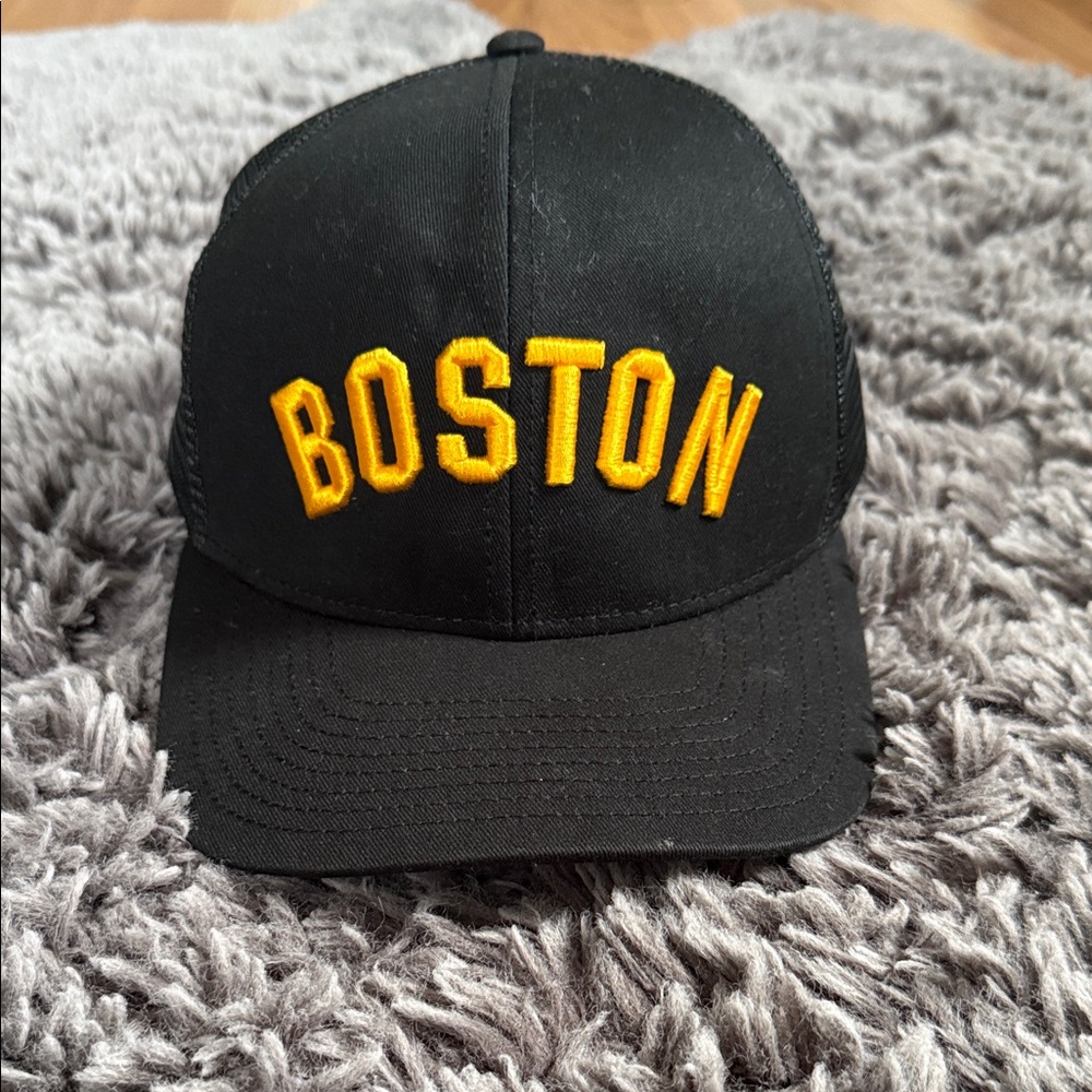 Bay State Apparel Boston Black and Yellow Cap